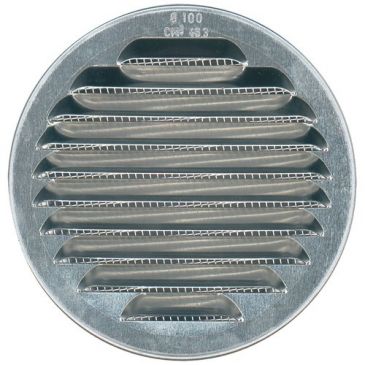 Grille alu ronde persienne ø100 mm