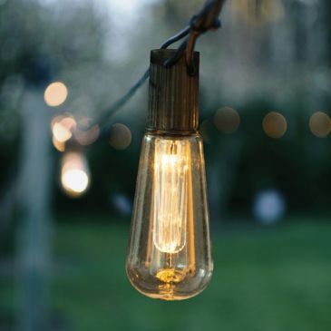 Guirlande solaire led 6 m type édison 30 lm 10 ampoules