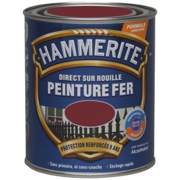 Peinture fer 0,75 L Brillant Laqué - Rouge Basque