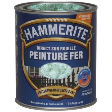 Hammerite fer martelé 0.75l vert jade