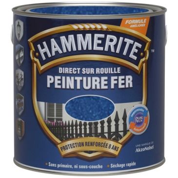 Peinture fer 2,5 L Martelé - Vert Épicéa