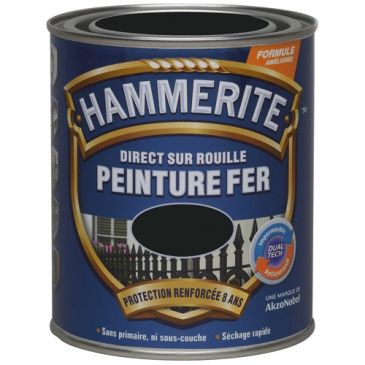 Hammerite ferronnerie mat 0.750l noir 071120