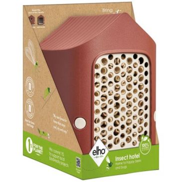 Hotel Cosy pour insectes 18 cm rouge toscane