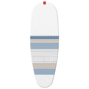 Housse table à repasser Premium clip 130 x 47 cm blanc, gris et bleu