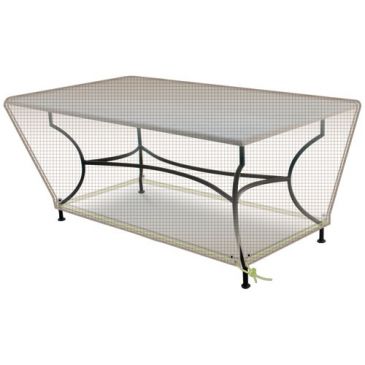 Housse table rectangulaire 4/6 pers. gris mastic opaque