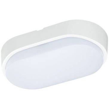 Hublot led oval pc 10w 700lm blanc