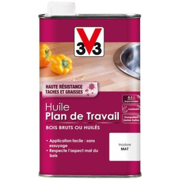 Huile Plan de travail 0,5 L Mat - Incolore