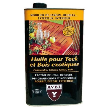 Huile protectrice teck, bois exotique - 1 L