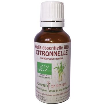 Huille essentielle de citronnelle bio 30 ml