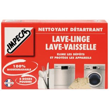 Détartrant poudre lave linge/lave vaisselle X 2 doses