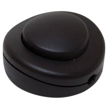 Interrupteur à commande au pied - pour lampe - rond - noir 