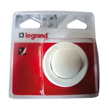 Interrupteur lampe au pied 2a rond blanc s/c