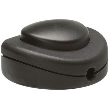 Interrupteur pour lampe pied carré noir