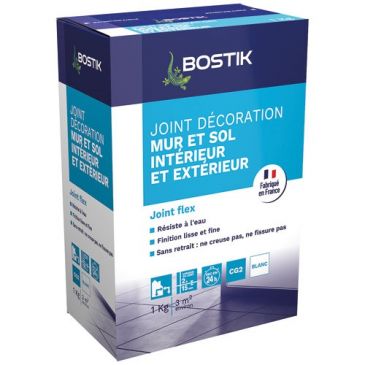 Joint de décoration flex blanc boite 1kg