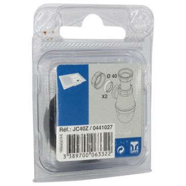 Joints coniques Ø40 pour siphon évier blister de 2