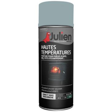 Bombe peinture Haute Température 400 ml - Aluminium N°45 Satin