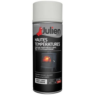 Bombe peinture Haute Température 400 ml - Blanc Brillant