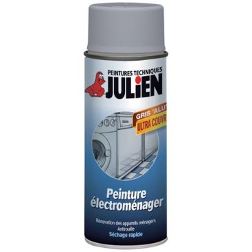 Bombe peinture électroménager 400 ml - Gris Aluminium