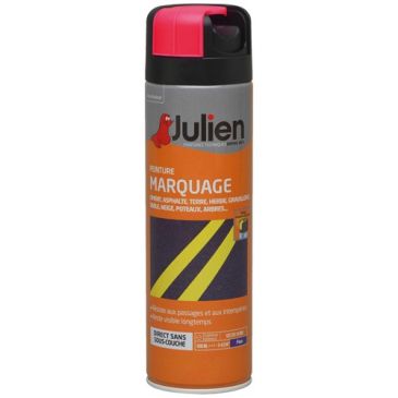 Bombe peinture Marquage 500 ml - Rouge Fluo
