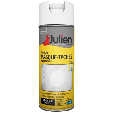 Bombe peinture masque-taches 400 ml - Blanc Mat