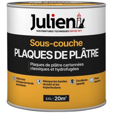 Julien s/couche j6 plaque platre 2.5l