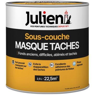 Peinture sous-couche Masque taches  2,5 L Mat - Blanc