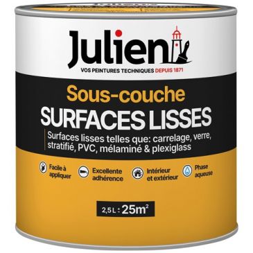 Peinture sous-couche Surfaces lisses 2,5 L Mat - Blanc
