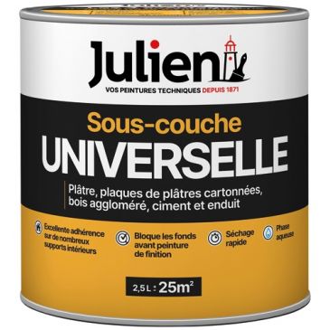Peinture sous-couche Universelle 2,5 L Mat - Blanc