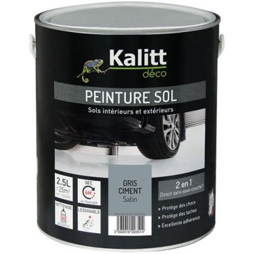 Kalitt Spéciale sol satin gris ciment 2.5l