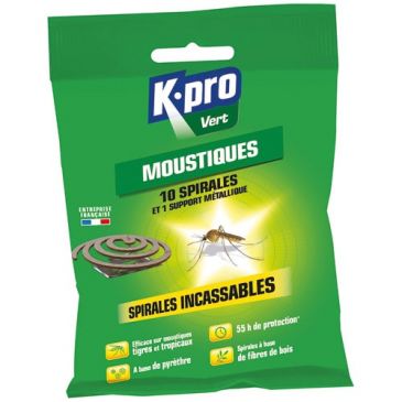 Kapo spirale antimoustique extérieur incassables 6gr x10
