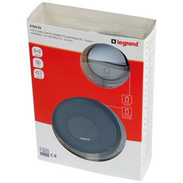 Kit carillon radio sans fil Confort à piles - anthracite