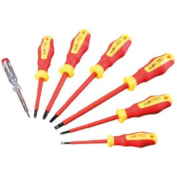 Kit de 6 tournevis isolés et 1 testeur