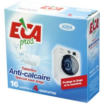Tablette anti-calcaire pour lave-linge x 16