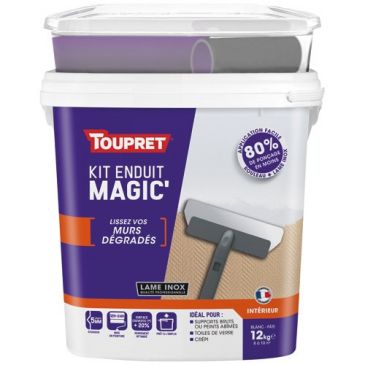 Kit enduit magic intérieur murs dégradés pâte allégée 12kg