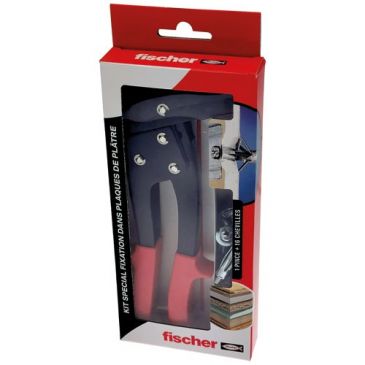 Kit fixation 1 pince à expansion et 16 chevilles métalliqu