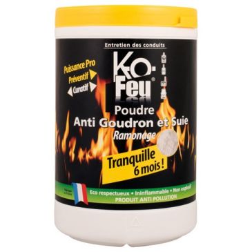 Poudre ramonage anti goudron et suie 800 g 
