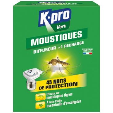 Kpro vert diffuseur électrique moustiques avec recharge
