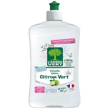 l arbre vert vaisselle mains ecolabel citron vert 500ml
