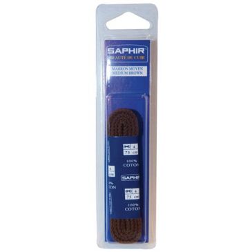 Lacets cordelets 75cm marron moyen 1 paire