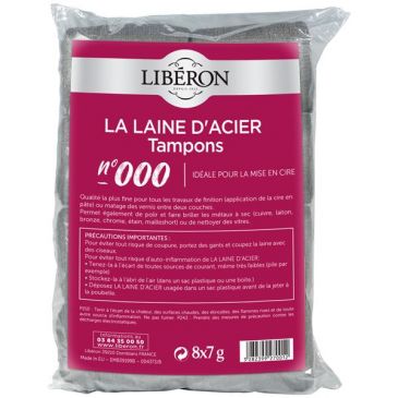 Laine d'acier n° 000 sachet 8 x 7 g 