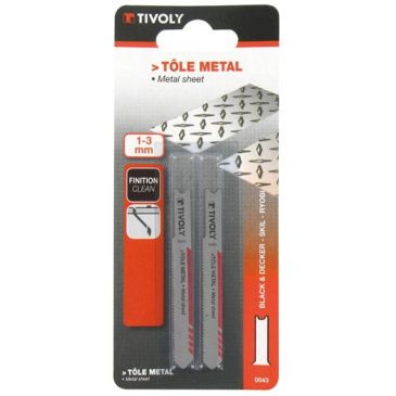 Lame scie sauteuse b&d tôle métal  bl2