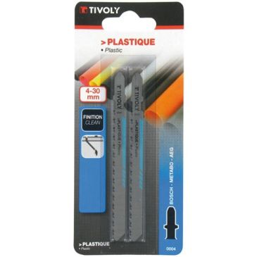 Lame de scie sauteuse - Technic - spécial plastique - fixation en T - lot d