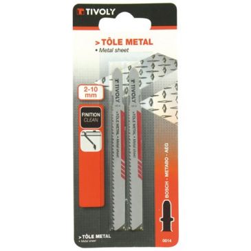 Lame de scie sauteuse - Essential - spécial tôle métal - fixation en T - L 