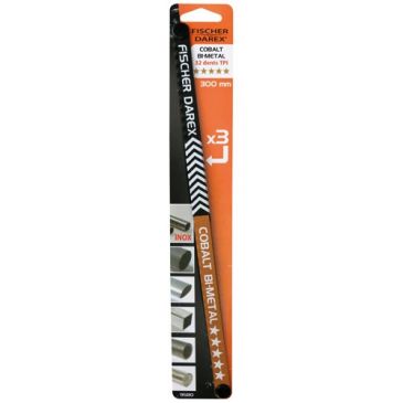 Lames métaux cobalt bimétal x3 300mm sur carte