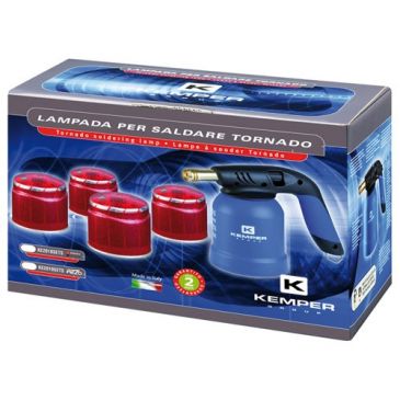 Kit lampe à souder fourni avec  4 cartouches de gaz