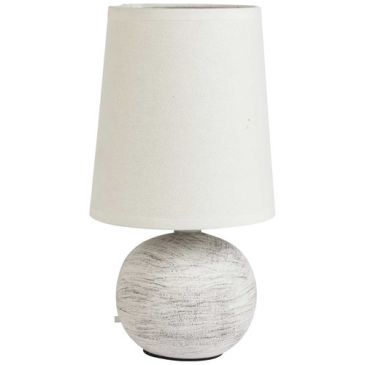 Lampe ceramique Fania blanc d13 h24.5