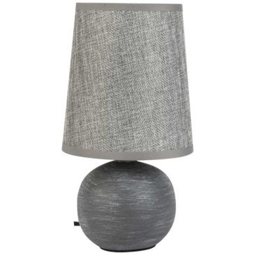 Lampe ceramique Fania gris d13cm h24.5cm