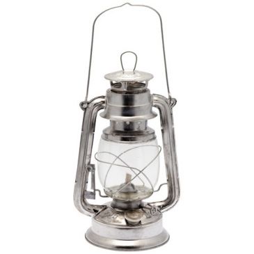 Lampe tempête ambiance h 28 cm métal couleur alu 