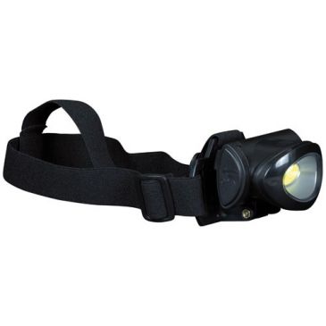 Lampe frontale - 140 lm - 2W - fonction stroboscope - IPX4 - noir