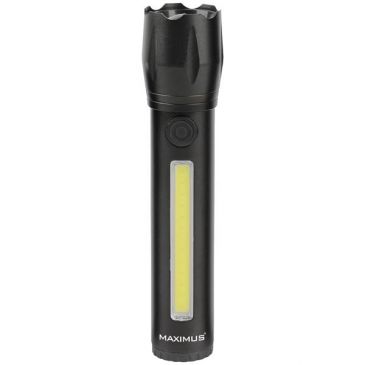 Lampe torche 270 lm - 3W - fonction stroboscope - rechargeable - IPX4 - noi